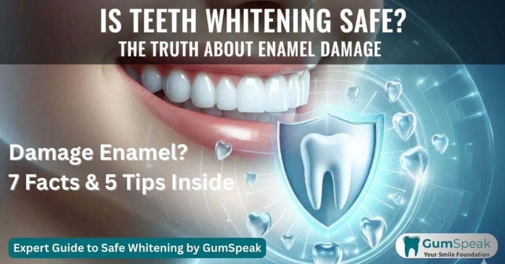 Does teeth whitening damage enamel - Safe whitening process shield icon