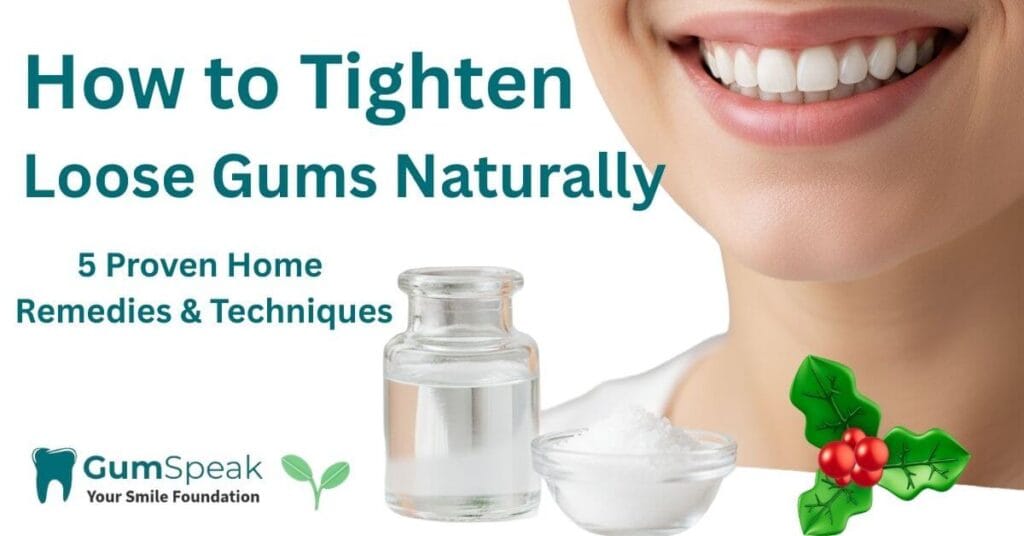 How to tighten loose gums naturally with home remedies