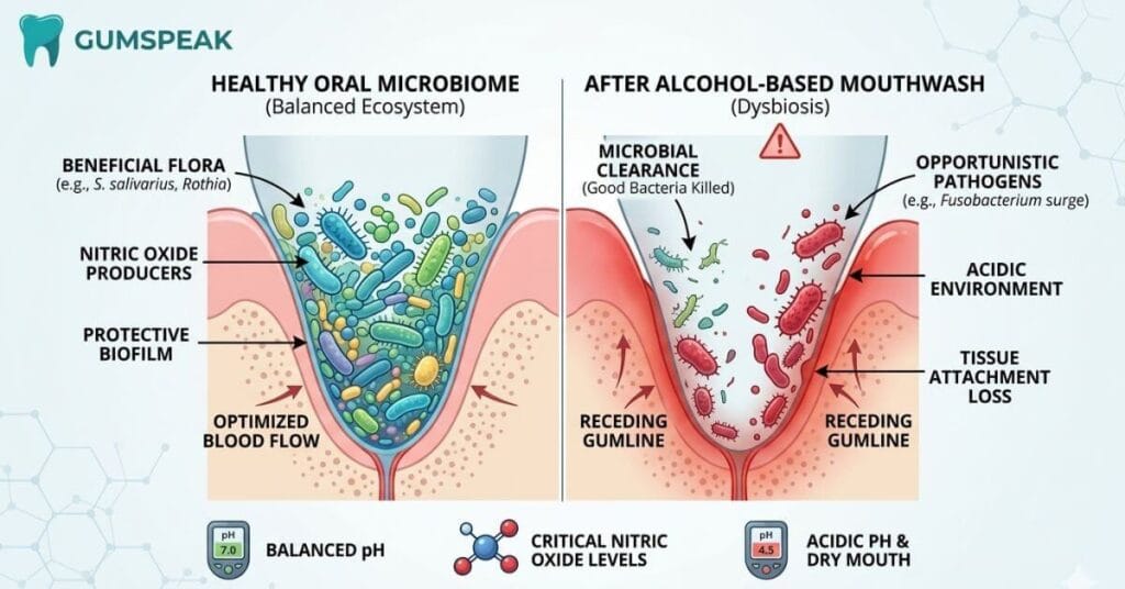 can mouthwash make gums worse