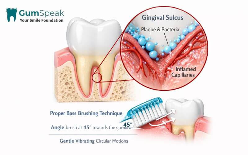 why gums bleed when brushing only