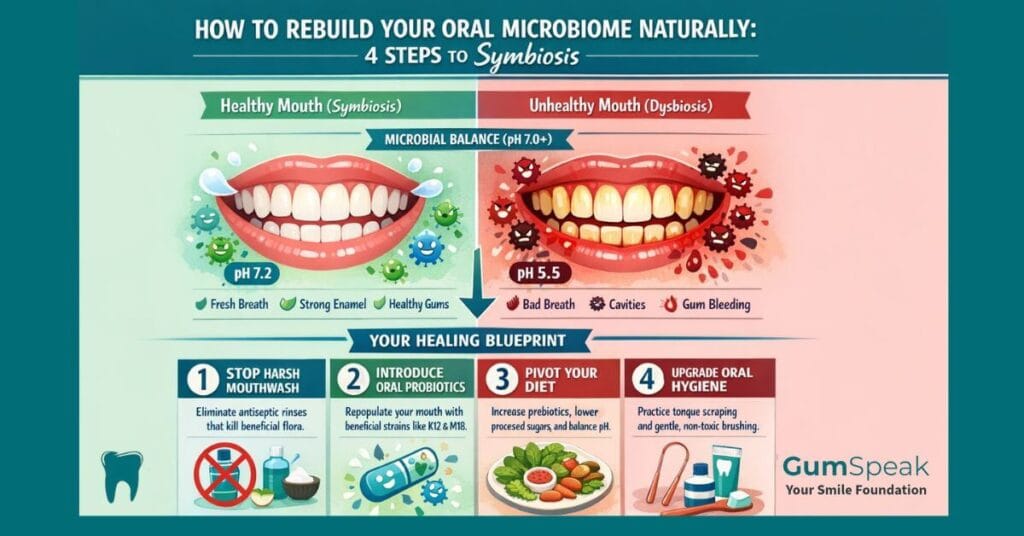 how to rebuild oral microbiome naturally